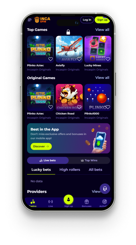 Incaspin app